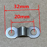 Maxbell 2 Set Bike Fender Shingle Leg Fixing Plate 1.26inch Long Sturdy Fixing Clamp