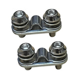 Maxbell 2 Set Bike Fender Shingle Leg Fixing Plate 1.26inch Long Sturdy Fixing Clamp