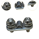 Maxbell 2 Set Bike Fender Shingle Leg Fixing Plate 1.26inch Long Sturdy Fixing Clamp