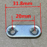 Maxbell 2 Set Bike Fender Shingle Leg Fixing Plate 1.26inch Long Sturdy Fixing Clamp