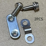 Maxbell 2 Set Bike Fender Shingle Leg Fixing Plate 1.26inch Long Sturdy Fixing Clamp