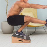 Maxbell Wooden Slant Board for Calf Stretching Professional for Knees Pilates Sports