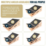 Maxbell Wooden Slant Board for Calf Stretching Professional for Knees Pilates Sports
