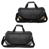 Maxbell Barrel Shoulder Travel Bag Sleek Gym Bag for Sports Training Camping Workout Gold