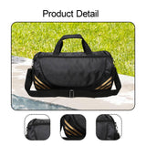 Maxbell Barrel Shoulder Travel Bag Sleek Gym Bag for Sports Training Camping Workout Gold