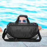 Maxbell Barrel Shoulder Travel Bag Sleek Gym Bag for Sports Training Camping Workout Silver