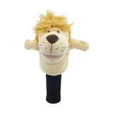 Maxbell Wood Golf Club Headcover Plush Lion Animal Present Protection Sleeve