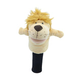 Maxbell Wood Golf Club Headcover Plush Lion Animal Present Protection Sleeve