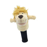 Maxbell Wood Golf Club Headcover Plush Lion Animal Present Protection Sleeve