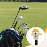 Maxbell Wood Golf Club Headcover Plush Lion Animal Present Protection Sleeve