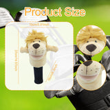 Maxbell Wood Golf Club Headcover Plush Lion Animal Present Protection Sleeve