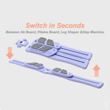 Maxbell Pilates Reformer Board for Home Office Pilates Sliding Board Trainer Violet