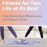 Maxbell Pilates Reformer Board for Home Office Pilates Sliding Board Trainer Violet