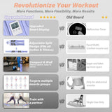 Maxbell Pilates Reformer Board for Home Office Pilates Sliding Board Trainer Violet