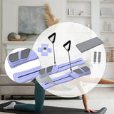 Maxbell Pilates Reformer Board for Home Office Pilates Sliding Board Trainer Violet