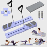 Maxbell Pilates Reformer Board for Home Office Pilates Sliding Board Trainer Violet