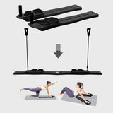 Maxbell Pilates Reformer Board for Home Office Pilates Sliding Board Trainer Black