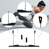 Maxbell Pilates Reformer Board for Home Office Pilates Sliding Board Trainer Black