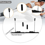 Maxbell Pilates Reformer Board for Home Office Pilates Sliding Board Trainer Black