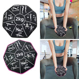 Maxbell Soft Dumbbell Sandbag 2kg Fitness Weight for Home Gym Strength Training Yoga Black