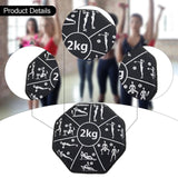 Maxbell Soft Dumbbell Sandbag 2kg Fitness Weight for Home Gym Strength Training Yoga Black