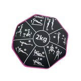 Maxbell Soft Dumbbell Sandbag 2kg Fitness Weight for Home Gym Strength Training Yoga Rose Red