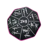 Maxbell Soft Dumbbell Sandbag 2kg Fitness Weight for Home Gym Strength Training Yoga Rose Red