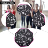 Maxbell Soft Dumbbell Sandbag 2kg Fitness Weight for Home Gym Strength Training Yoga Rose Red