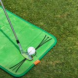 Maxbell Golf Hitting Mat Golf Swing Trainer for Indoor Outdoor Use Home Training Dad