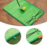 Maxbell Golf Hitting Mat Golf Swing Trainer for Indoor Outdoor Use Home Training Dad