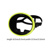 Maxbell Single Lens Diving Mask Snorkeling Glasses for Scuba Spearfishing Freediving Fluorescent Yellow