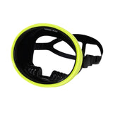 Maxbell Single Lens Diving Mask Snorkeling Glasses for Scuba Spearfishing Freediving Fluorescent Yellow