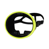 Maxbell Single Lens Diving Mask Snorkeling Glasses for Scuba Spearfishing Freediving Fluorescent Yellow
