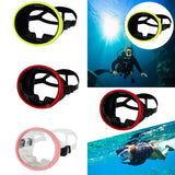 Maxbell Single Lens Diving Mask Snorkeling Glasses for Scuba Spearfishing Freediving Fluorescent Yellow