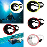 Maxbell Single Lens Diving Mask Snorkeling Glasses for Scuba Spearfishing Freediving Fluorescent Yellow