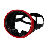 Maxbell Single Lens Diving Mask Snorkeling Glasses for Scuba Spearfishing Freediving Red
