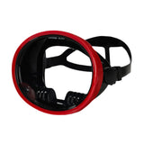 Maxbell Single Lens Diving Mask Snorkeling Glasses for Scuba Spearfishing Freediving Red