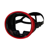 Maxbell Single Lens Diving Mask Snorkeling Glasses for Scuba Spearfishing Freediving Red