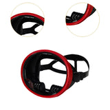 Maxbell Single Lens Diving Mask Snorkeling Glasses for Scuba Spearfishing Freediving Red