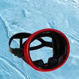 Maxbell Single Lens Diving Mask Snorkeling Glasses for Scuba Spearfishing Freediving Red