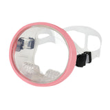 Maxbell Single Lens Diving Mask Snorkeling Glasses for Scuba Spearfishing Freediving Pink