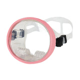 Maxbell Single Lens Diving Mask Snorkeling Glasses for Scuba Spearfishing Freediving Pink