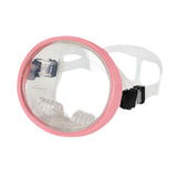 Maxbell Single Lens Diving Mask Snorkeling Glasses for Scuba Spearfishing Freediving Pink