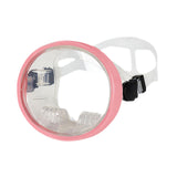 Maxbell Single Lens Diving Mask Snorkeling Glasses for Scuba Spearfishing Freediving Pink