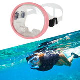 Maxbell Single Lens Diving Mask Snorkeling Glasses for Scuba Spearfishing Freediving Pink
