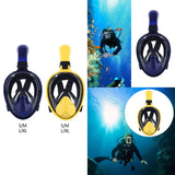 Maxbell Diving Mask Full Dry Lightweight Scuba Diving Goggles Silicone Swimming Mask SM blue