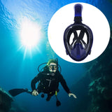 Maxbell Diving Mask Full Dry Lightweight Scuba Diving Goggles Silicone Swimming Mask LXL blue