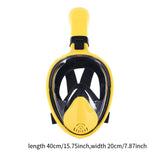 Maxbell Diving Mask Full Dry Lightweight Scuba Diving Goggles Silicone Swimming Mask SM yellow