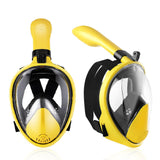Maxbell Diving Mask Full Dry Lightweight Scuba Diving Goggles Silicone Swimming Mask SM yellow