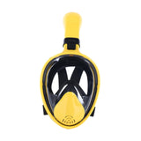 Maxbell Diving Mask Full Dry Lightweight Scuba Diving Goggles Silicone Swimming Mask LXL yellow